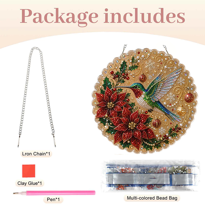 Christmas Pearl Diamond Painti - Pearl Trim Chain ulasan dan harga
