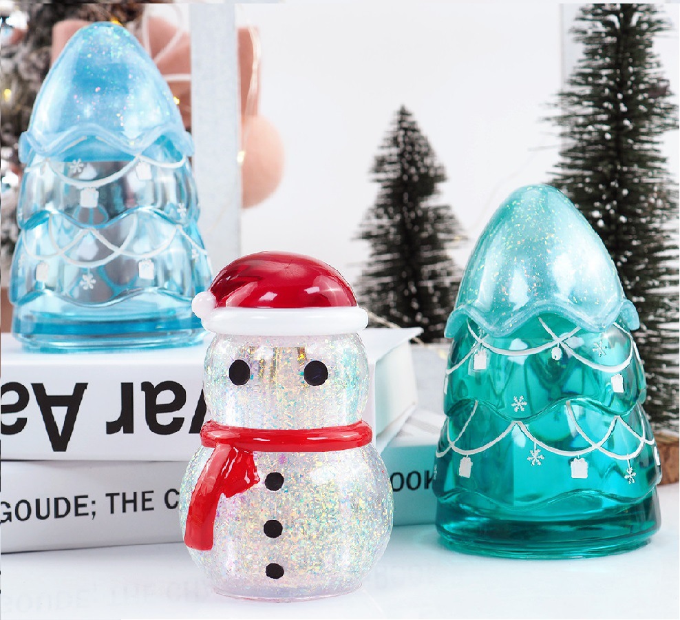 Christmas Storage Jar Epoxy Re - Craft Embellishment Storage ulasan dan harga