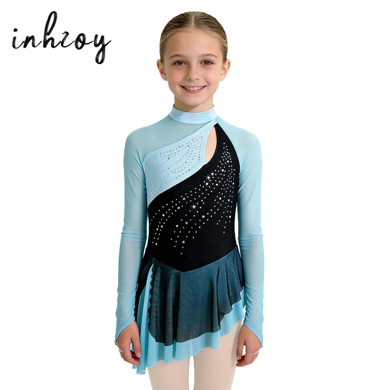 Kids Girls Gymnastics Tops Fig - Rhinestone Banding Trim ulasan dan harga