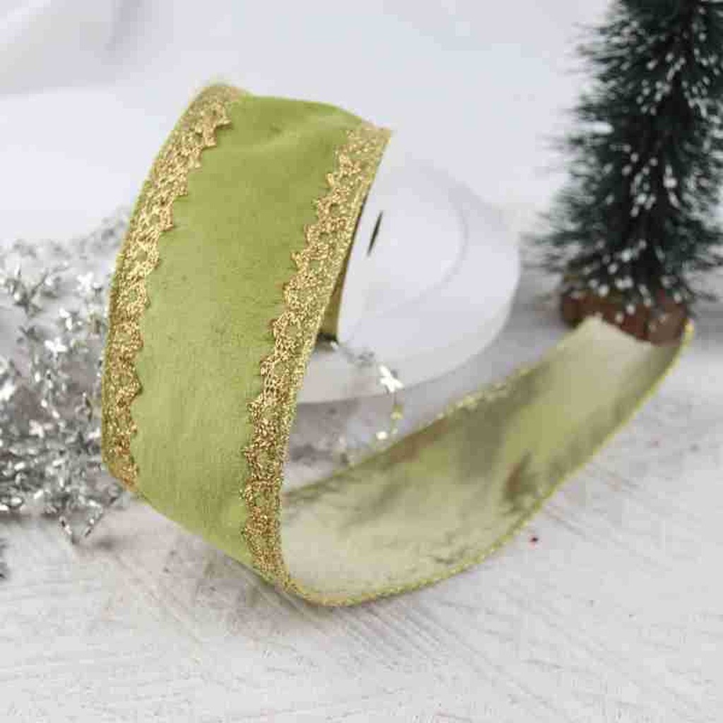 Fabric Wired Ribbon Velvet Shi - Velvet Ribbon Roll ulasan dan harga