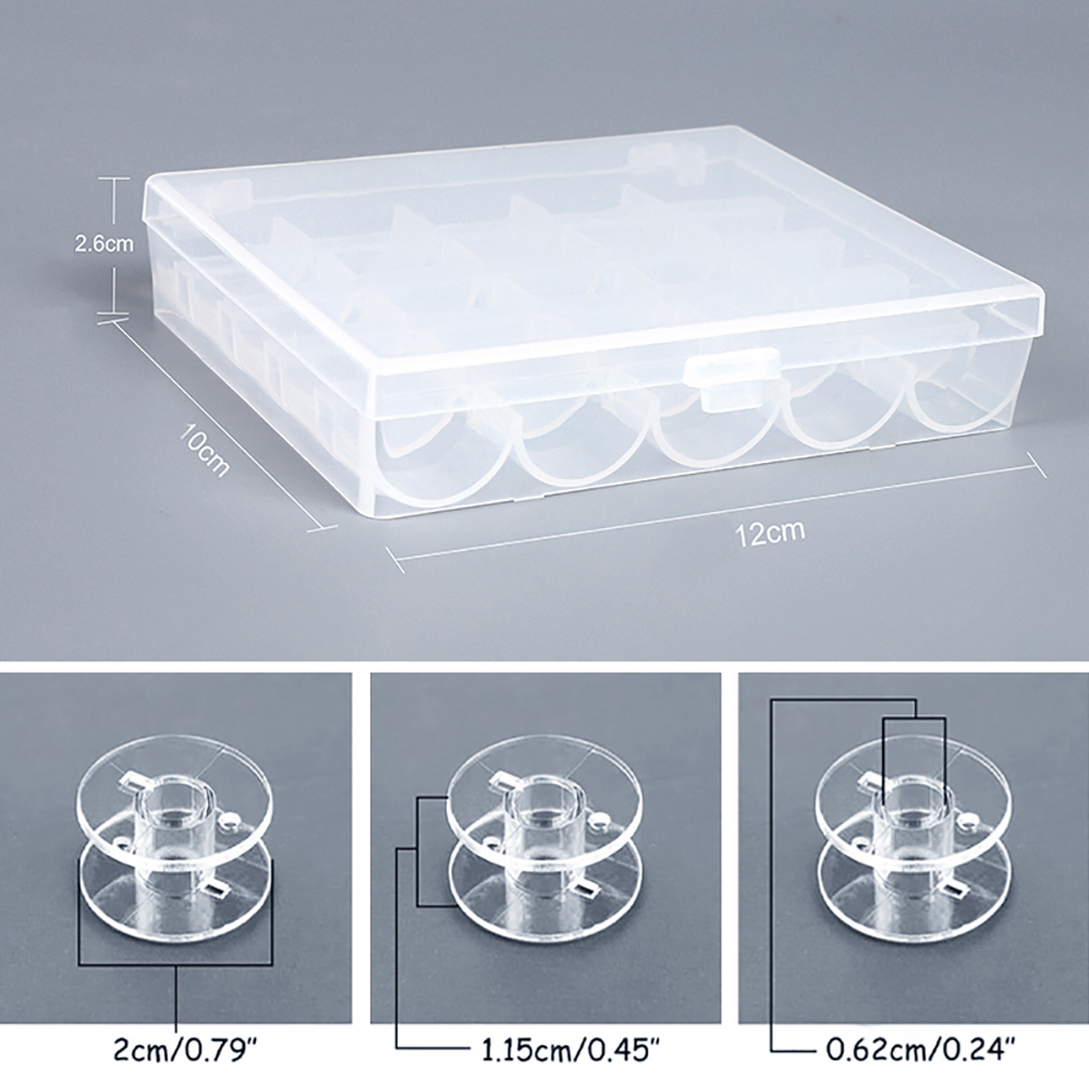 25Pcs/Set Plastic Threads Bobb - Craft Embellishment Storage ulasan dan harga