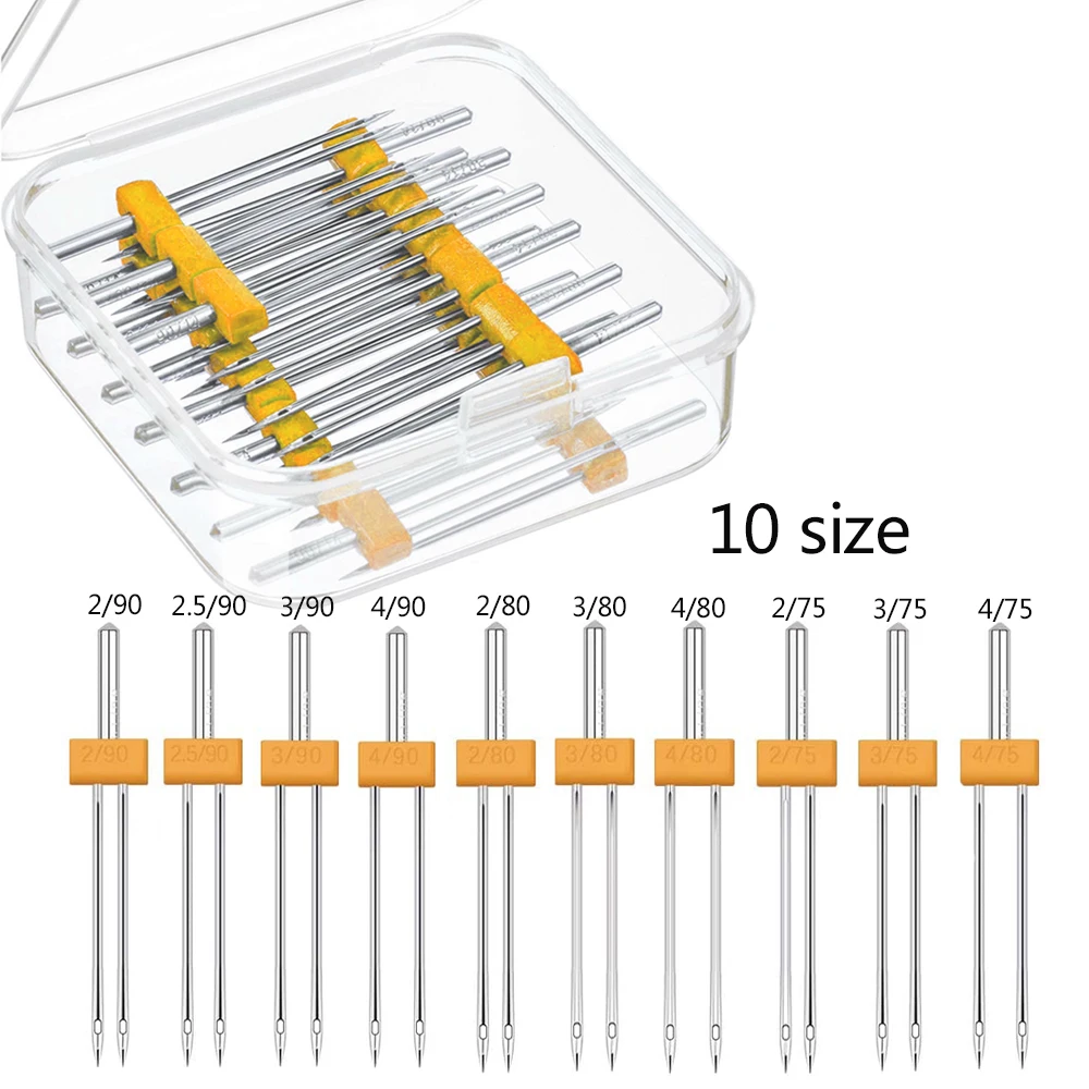 10PCS Sewing Machine Twin Need - Craft Embellishment Storage ulasan dan harga