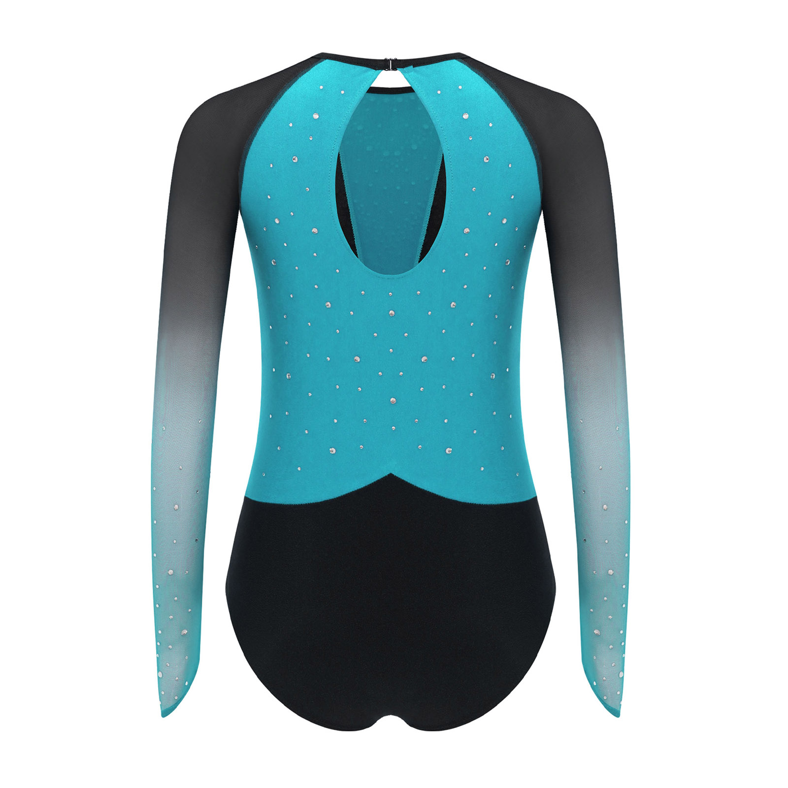 Kids Girls Gymnastic Leotard S - Rhinestone Banding Trim ulasan dan harga