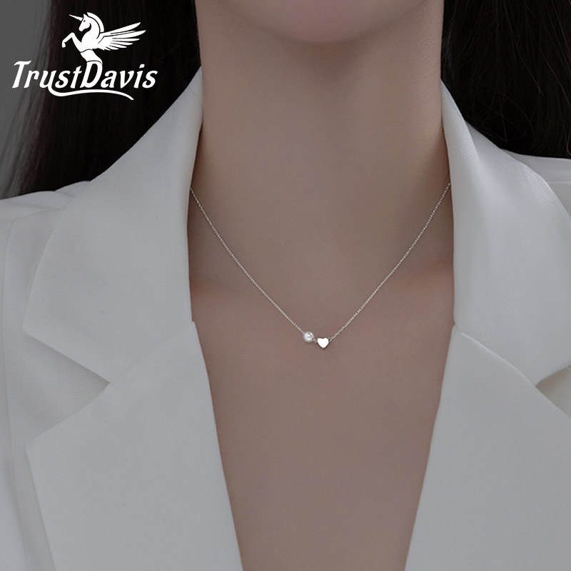 TrustDavis Real 925 Sterling S - Pearl Trim Chain ulasan dan harga