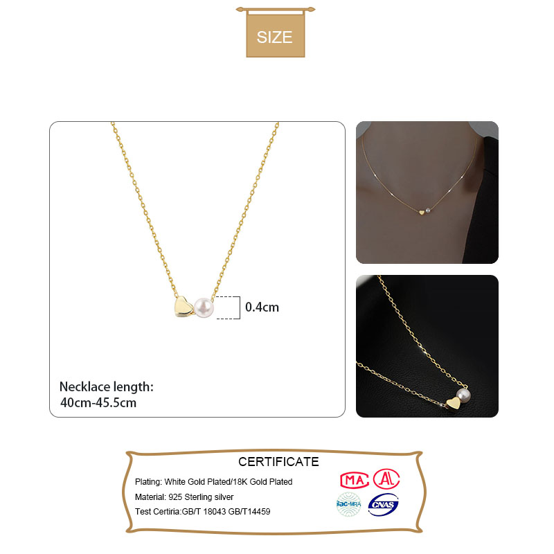 TrustDavis Real 925 Sterling S - Pearl Trim Chain ulasan dan harga