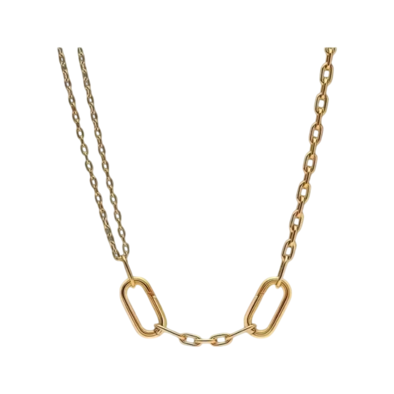 New S925 Silver Lock with Pear - Pearl Trim Chain ulasan dan harga
