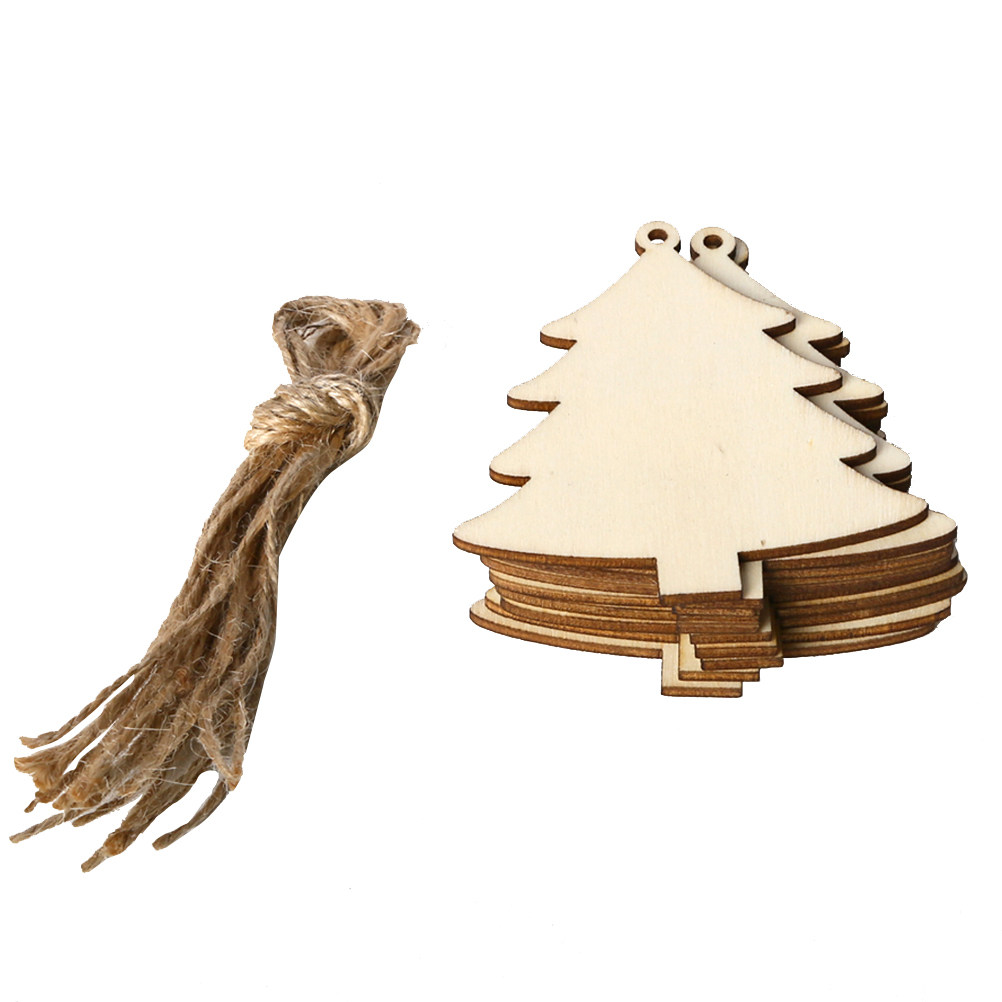 10Pcs Unfinished Wooden Christ - Christmas Craft Embellishment ulasan dan harga