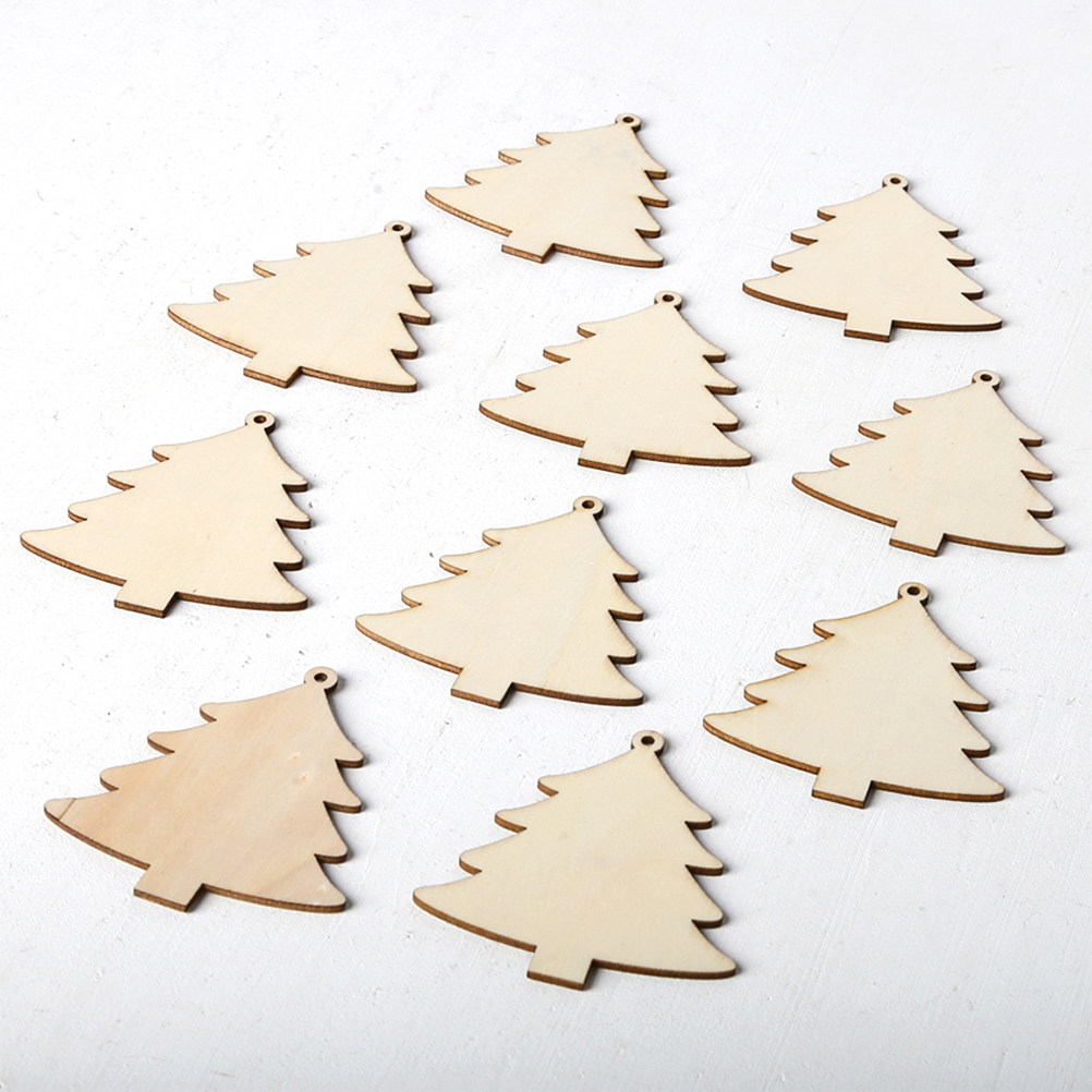 10Pcs Unfinished Wooden Christ - Christmas Craft Embellishment ulasan dan harga