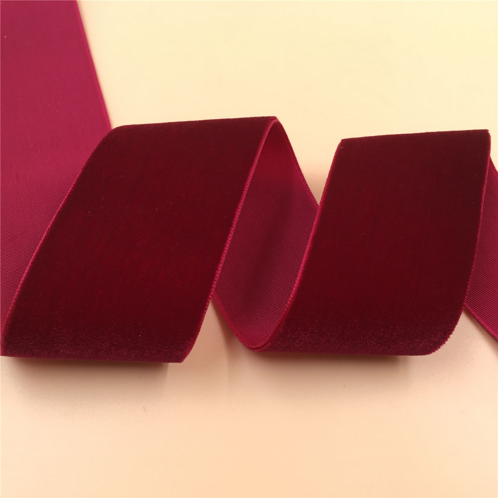 38MM 1Yard 3Yards 5Yards Wine  - Velvet Ribbon Roll ulasan dan harga