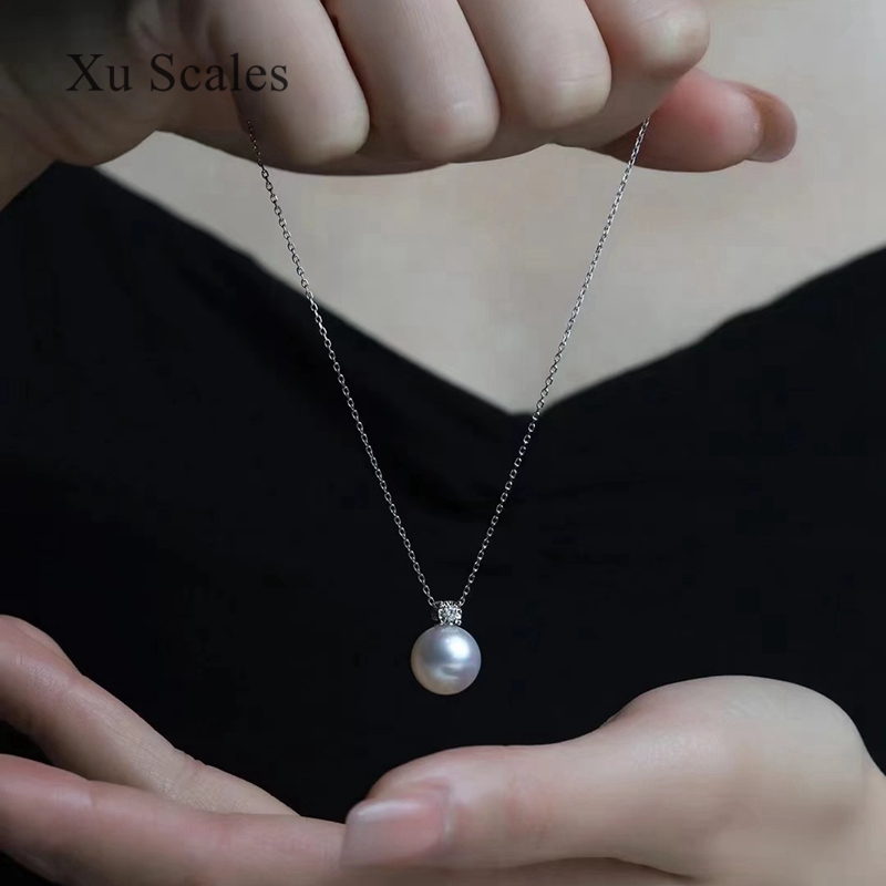 Natural Pearl Pendant 9-11mm S - Pearl Trim Chain ulasan dan harga