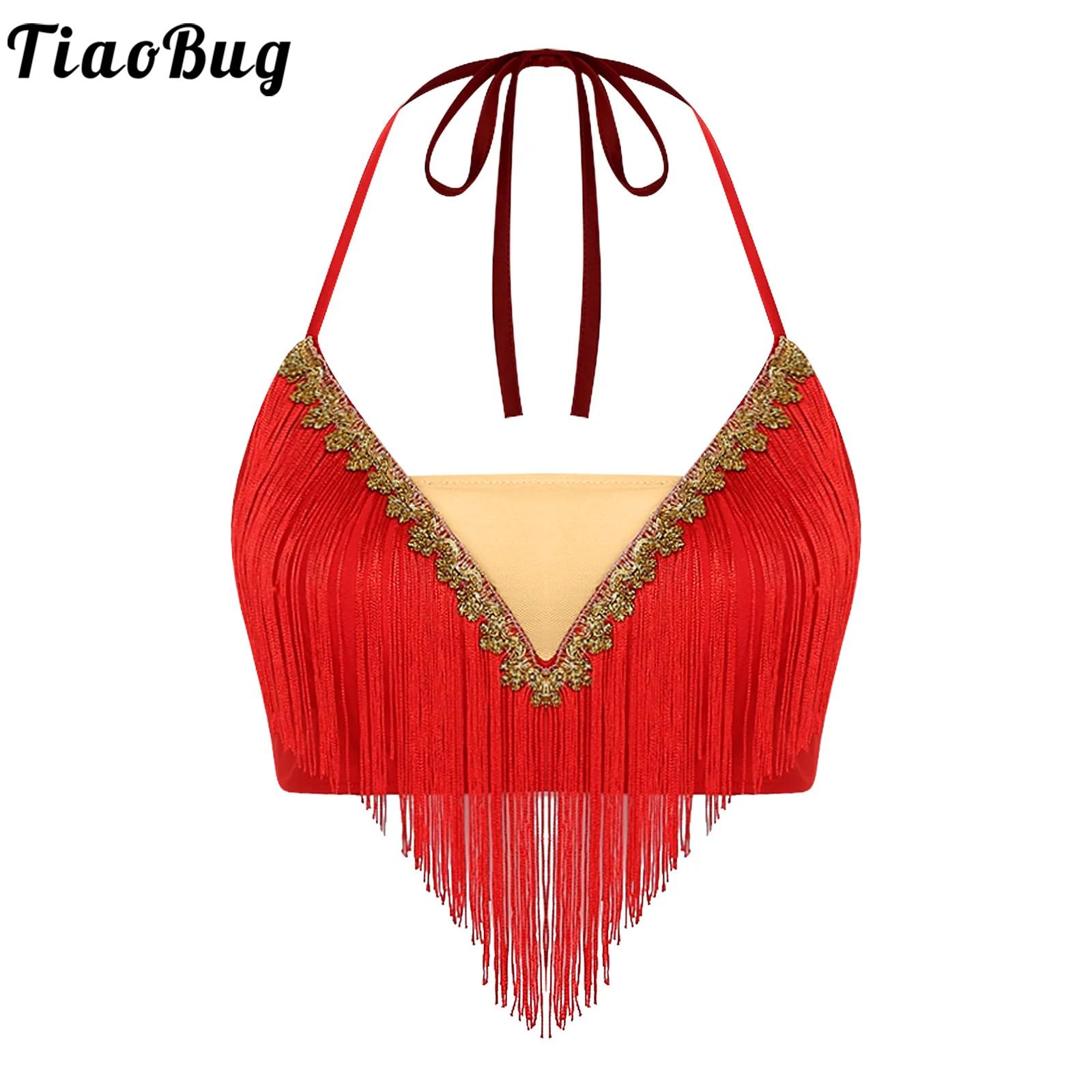 Women Lace-up Tassel Belly Dan - Tassel Fringe Trim ulasan dan harga